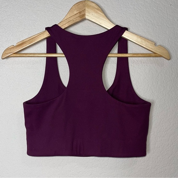 Girlfriend Collective Plum Paloma Racerback Sports Bra Size Small - Picture 5 of 6